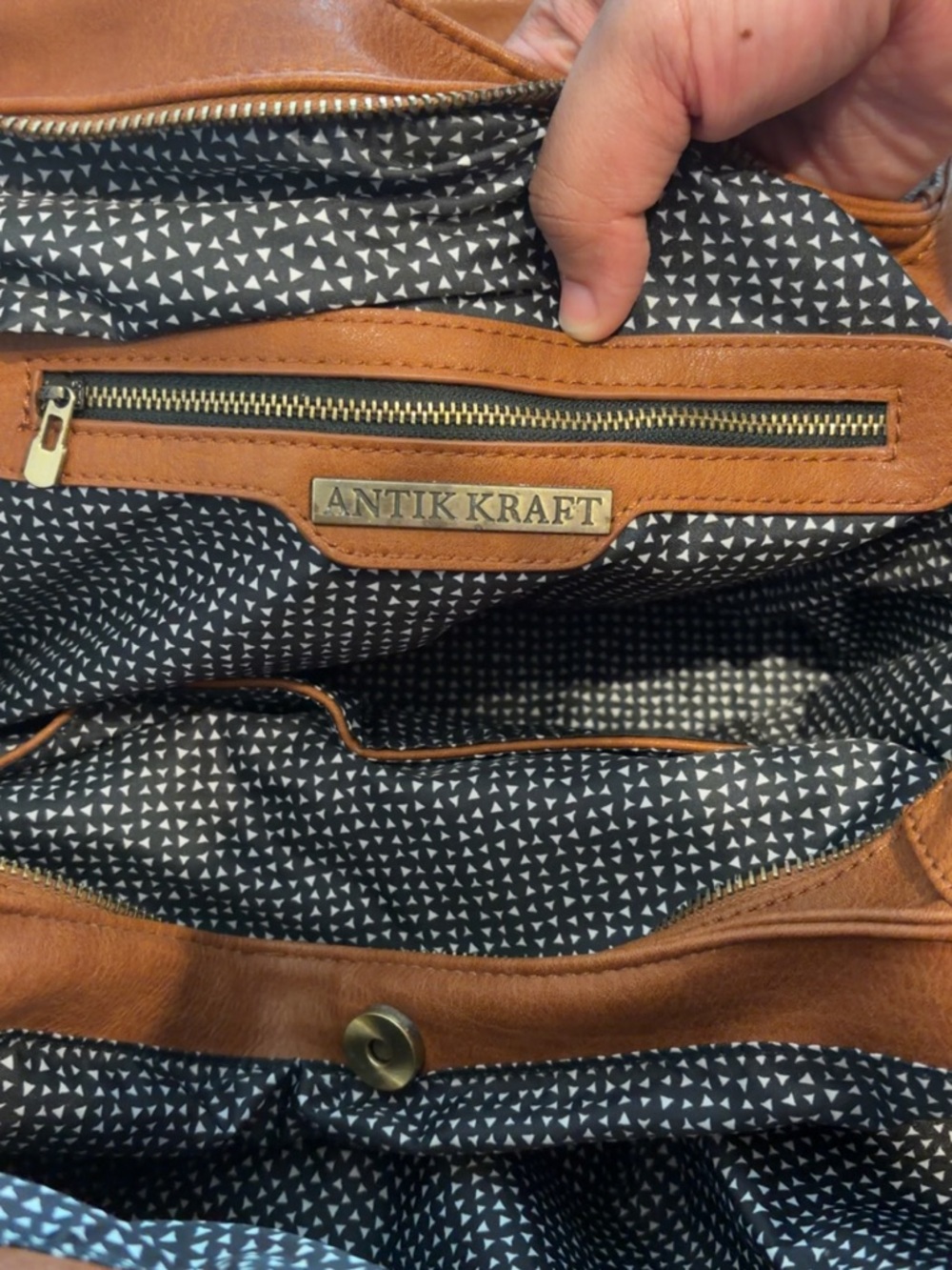 Antik Kraft Brown Leather Hobo Bag - Picture 6 of 6